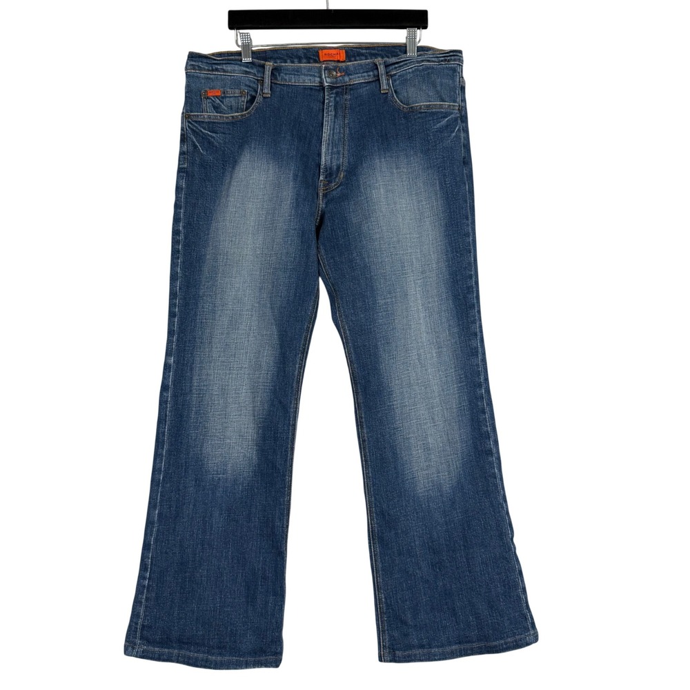 *RARE* 90s/Y2K Rochas Paris Straight Leg Jeans Mens 36 Blue Medium Wash Denim